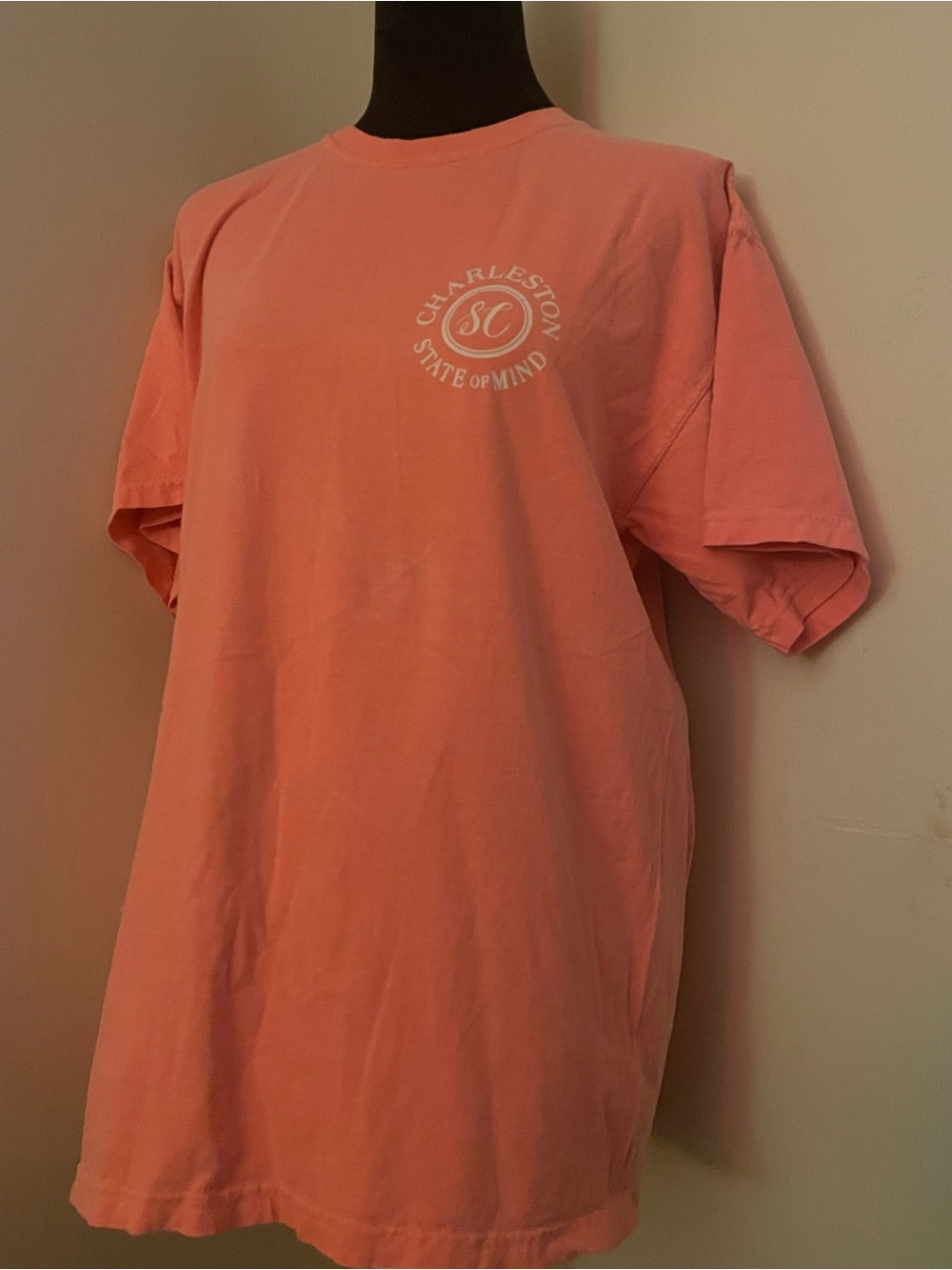 Charleston 'State of Mind' Coral Graphic Tee